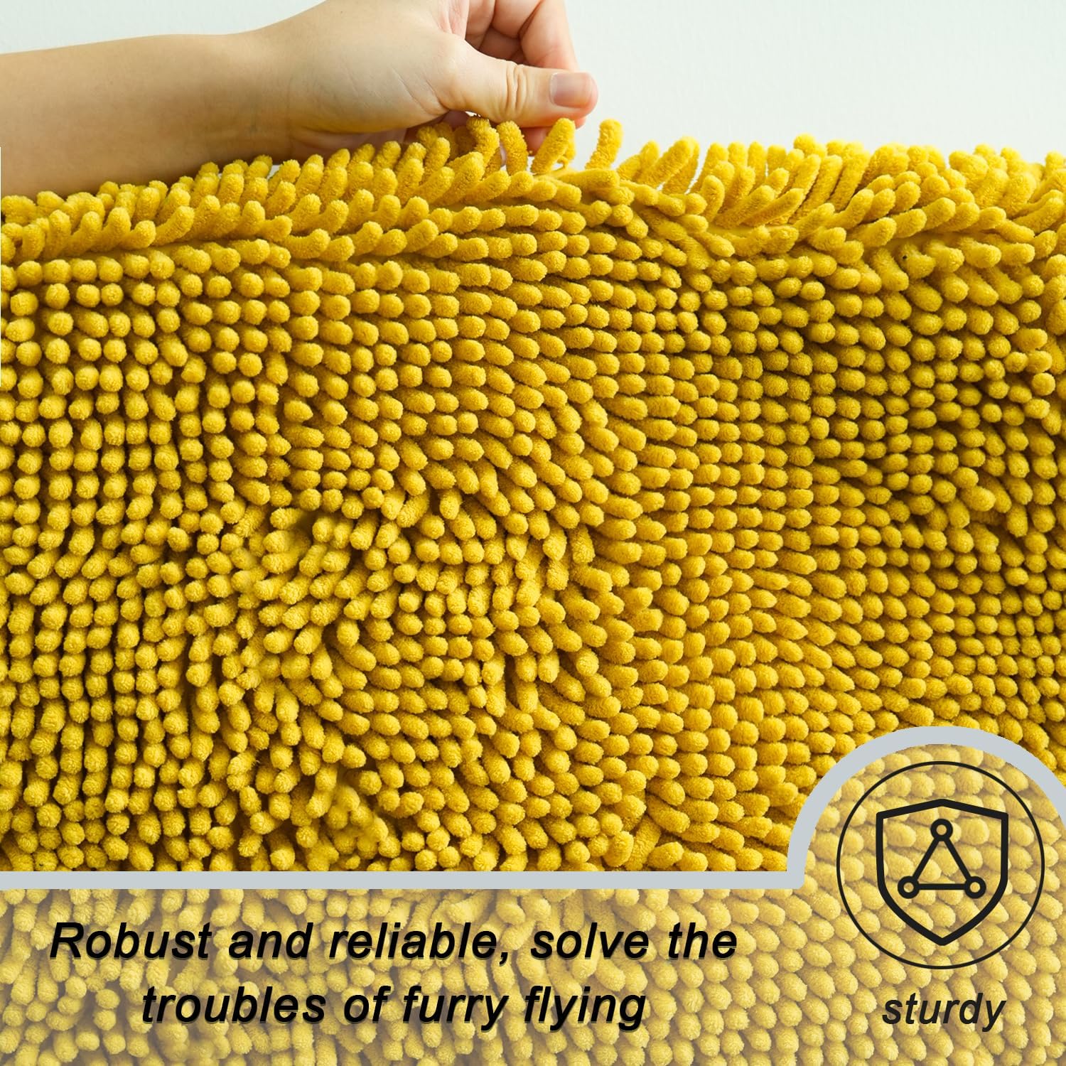 Juego de 3 alfombras de baño de felpilla ultrasuave, antideslizante y súper absorbente, parte inferior de PVC fuerte, lavable a máquina, color