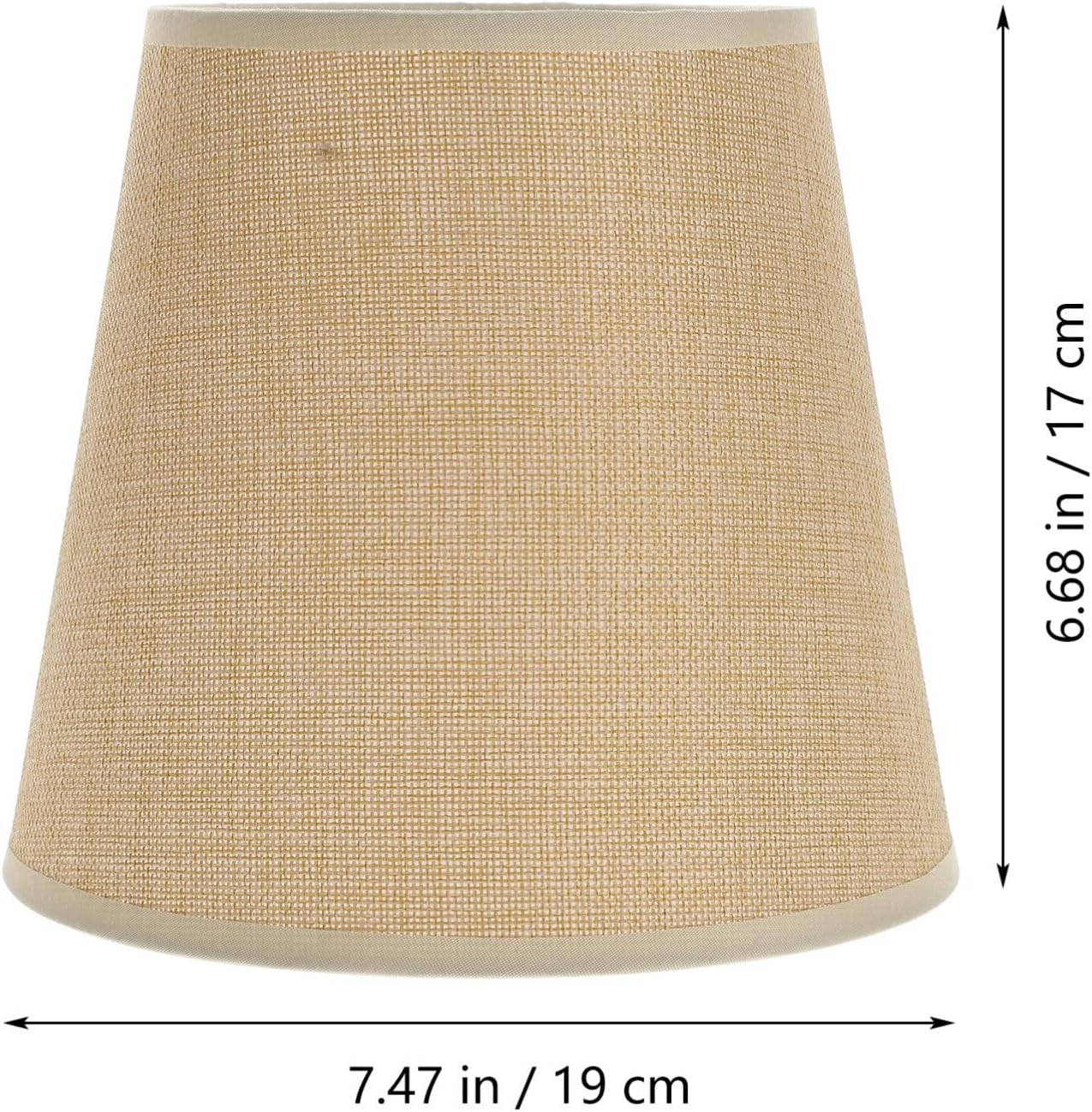 Lámpara colgante de tela, lámpara de arpillera, cubierta de lámpara de tela, pantalla de escritorio, pantalla E27, lámpara de pared, clip en la