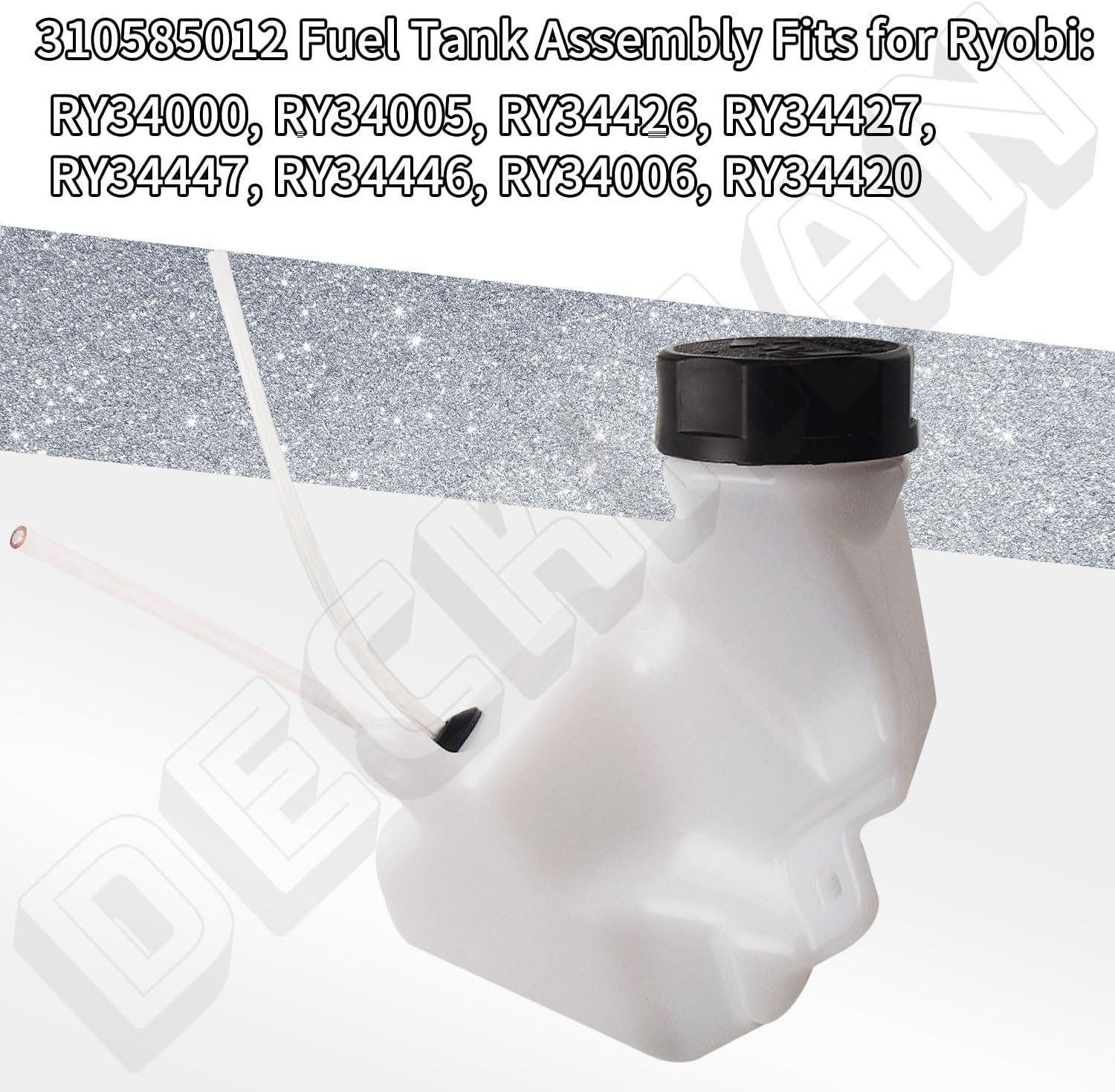 310585012 310585001 Depósito de combustible para recortadora de cuerdas, compatible con Homelite RYOBI RY34007 RY34007 M4CSSAC BM4CSSACC RY4CCS