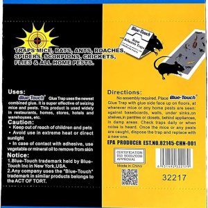 Blue-Touch – Trampas de pegamento extra grandes para ratas, tableros de pegamento perfumados con mantequilla de maní para ratones, ratas, ratones, Blue-Touch – Trampas de pegamento extra grandes para ratas, tableros de pegamento perfumados con mantequilla de maní para ratones, ratas, ratones,