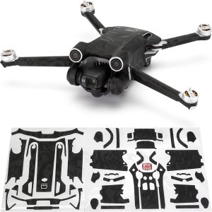 WRAPGRADE Pegatinas de piel compatibles con DJI Mini 3 Pro Unidad principal (negro Bumpy CAMO) WRAPGRADE Pegatinas de piel compatibles con DJI Mini 3 Pro Unidad principal (negro Bumpy CAMO)