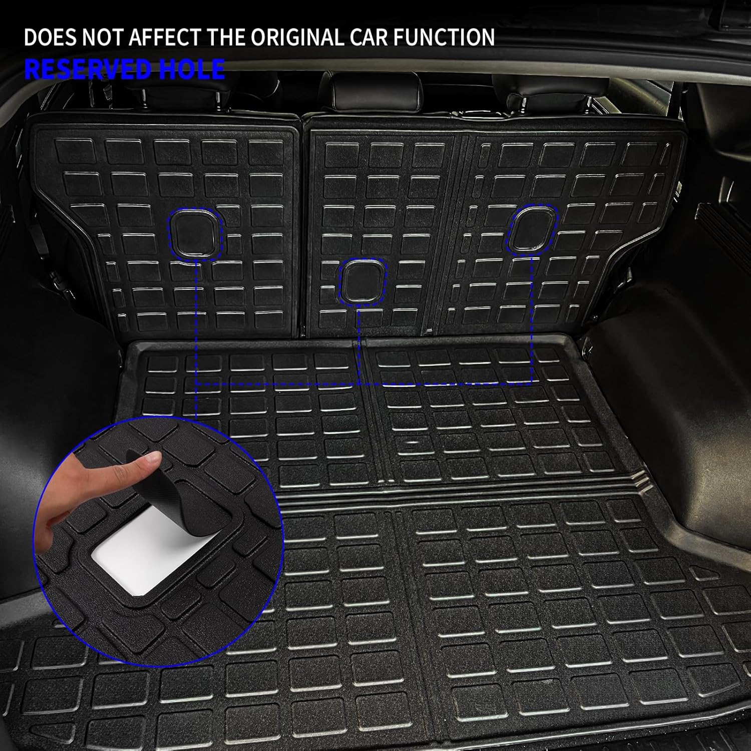 Rongtaod Alfombrillas compatibles con Hyundai Tucson 2022 2023 2024 2024 Alfombrilla de carga mejorada para maletero, forro de carga, protector de