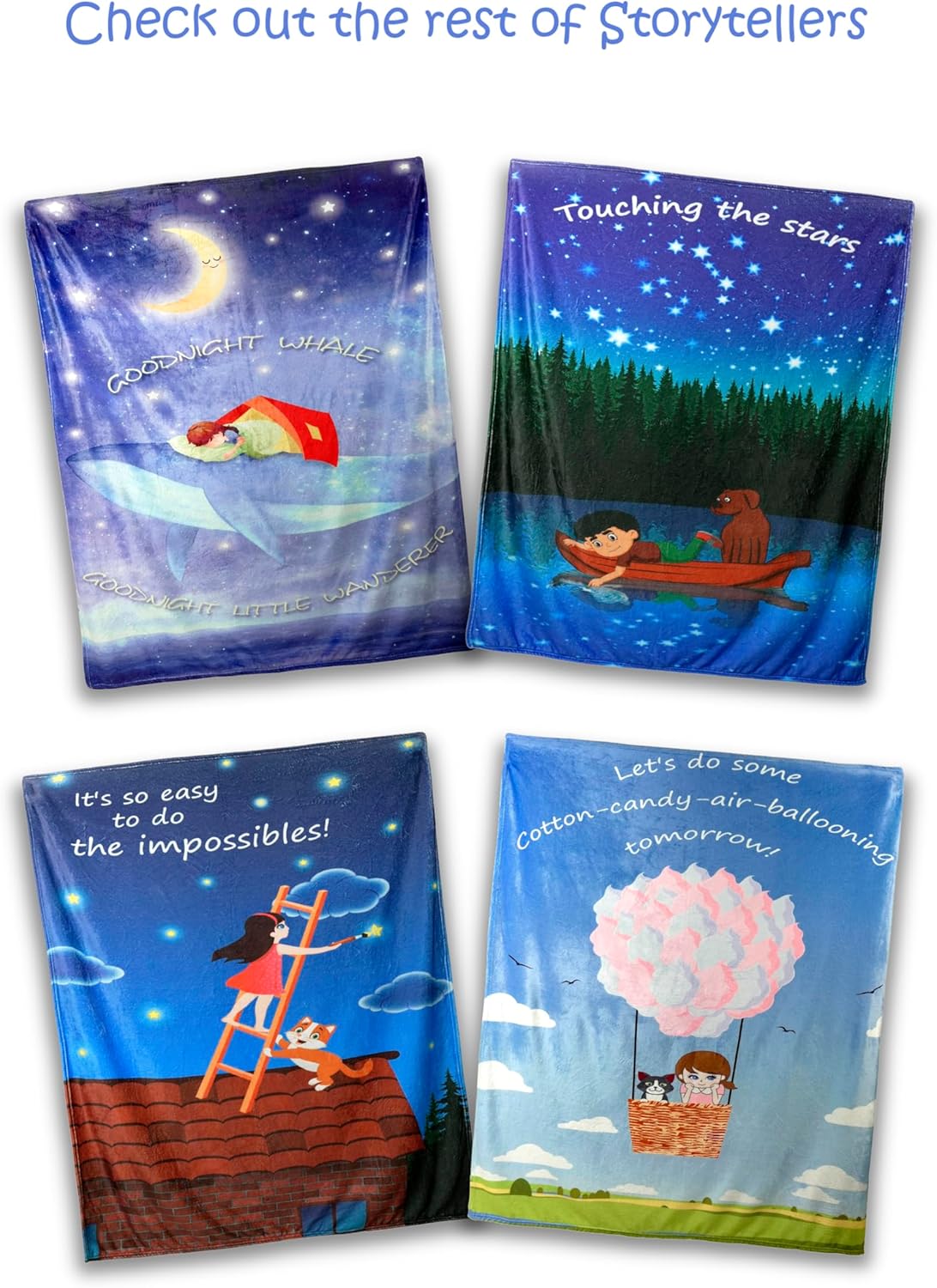 Manta Storytelling para niños y niñas, de 50 x 60 pulgadas, acogedora, suave, ligera, de forro polar, cumpleaños, para niños pequeños, manta de
