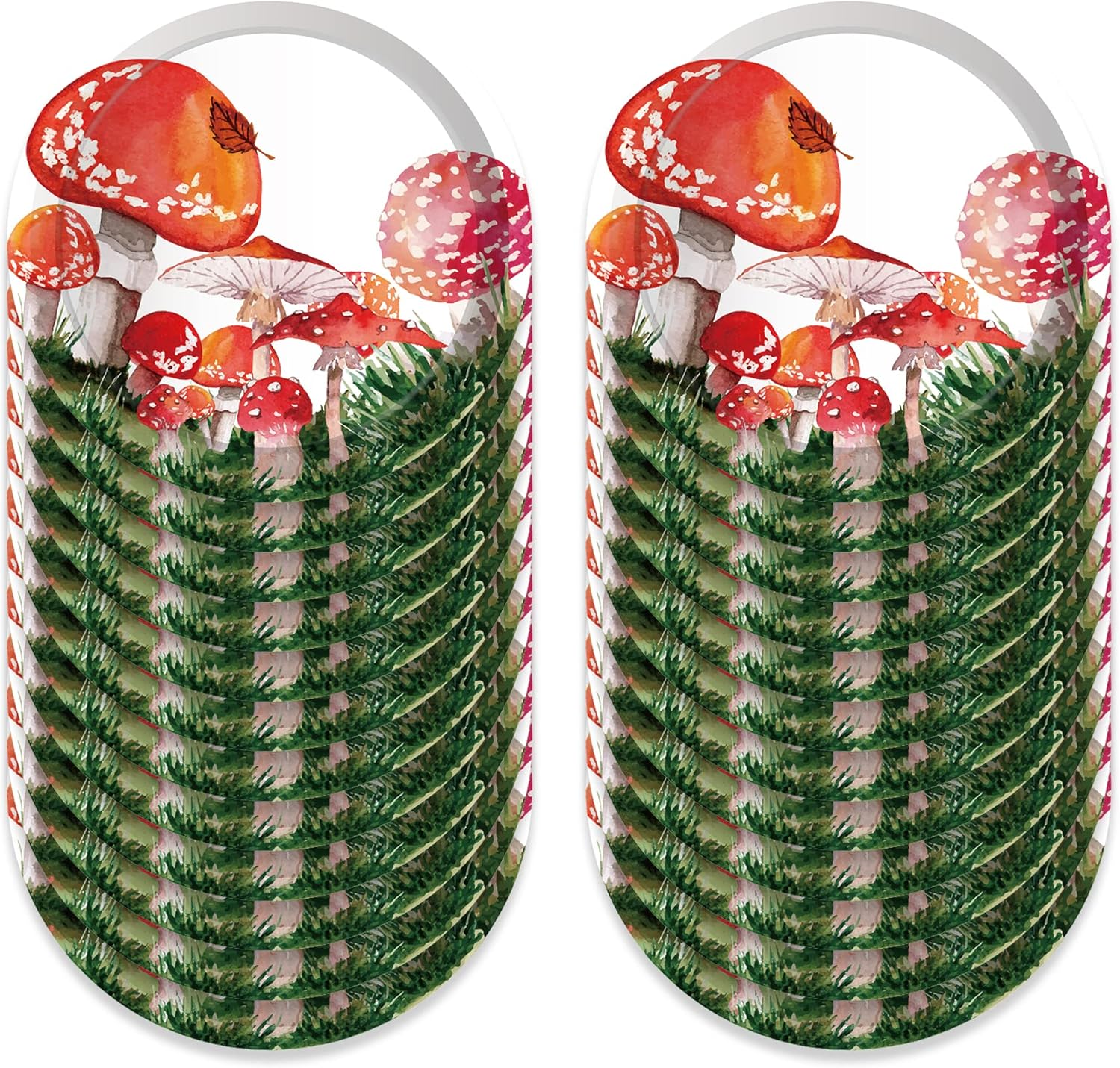 Platos de papel de hongo rojo de 9 pulgadas, vajilla redonda desechable para fiestas, platos de papel para fiestas, suministros para fiestas,