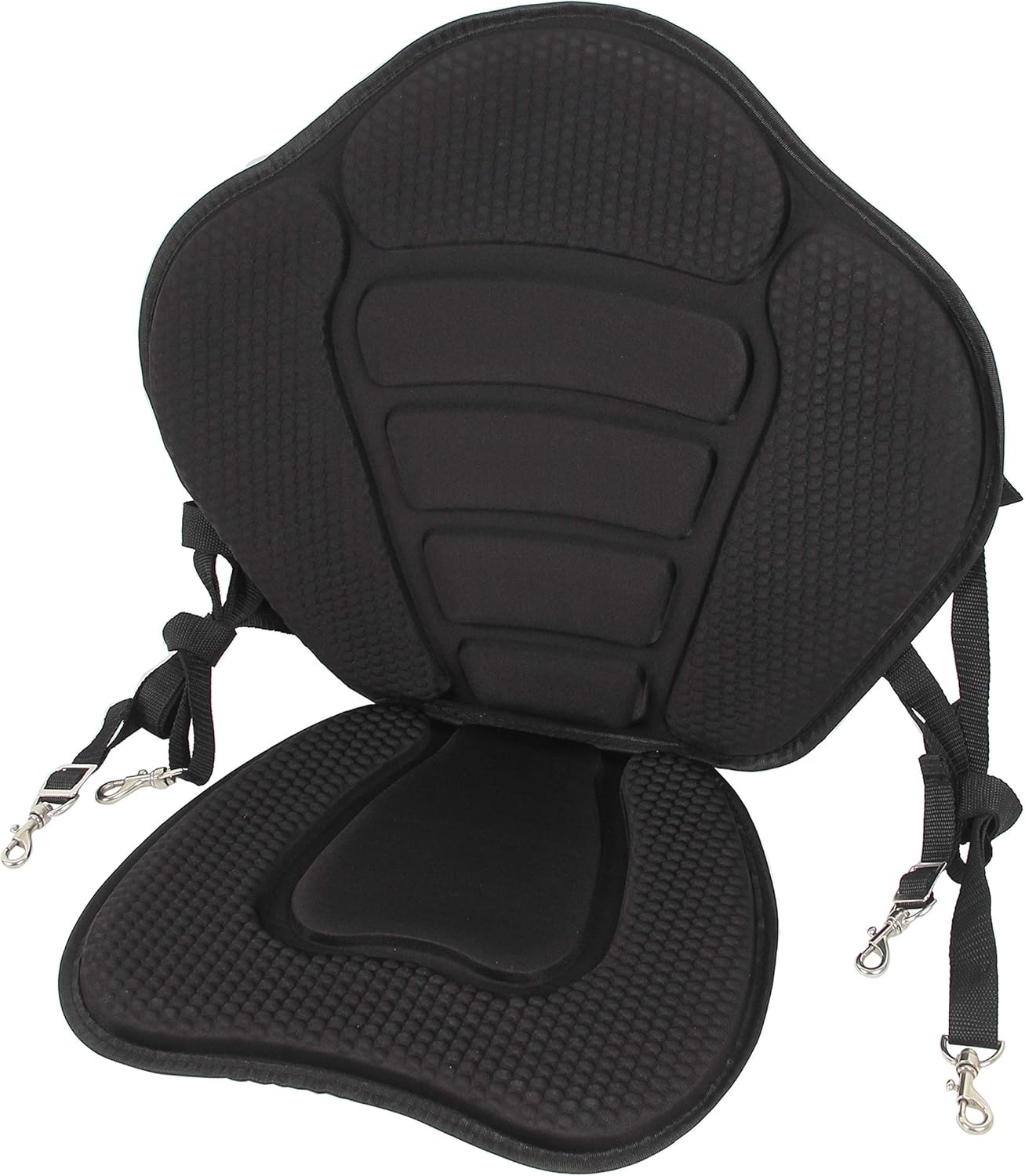 Asiento de kayak de lujo acolchado canoa SUP asiento ajustable para barco cómodo compuesto de secado rápido asiento de pesca respaldo para asiento