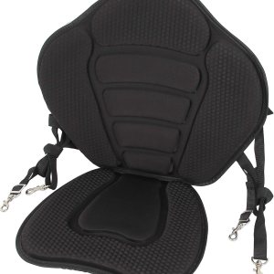 Asiento de kayak de lujo acolchado canoa SUP asiento ajustable para barco cómodo compuesto de secado rápido asiento de pesca respaldo para asiento Asiento de kayak de lujo acolchado canoa SUP asiento ajustable para barco cómodo compuesto de secado rápido asiento de pesca respaldo para asiento