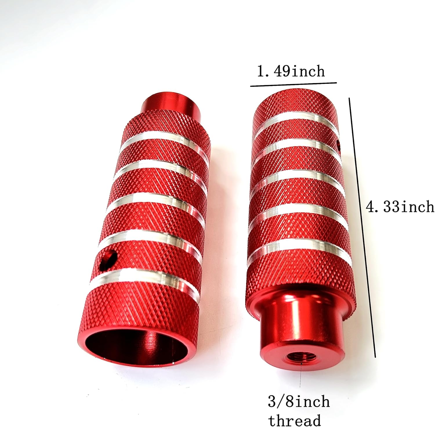 Clavijas BMX 2 piezas de aleación de aluminio para BMX Stunt Pegs BMX Accesorios antideslizantes Clavijas de bicicleta Fit 38 pulgadas ejes