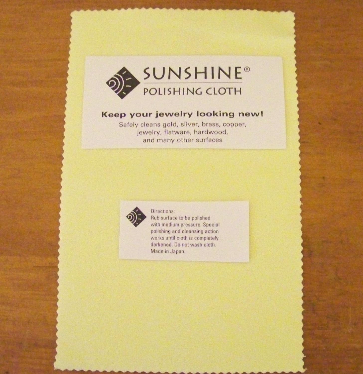 20 Sunshine – Paño de pulido para joyería de plata esterlina, oro, latón y cobre