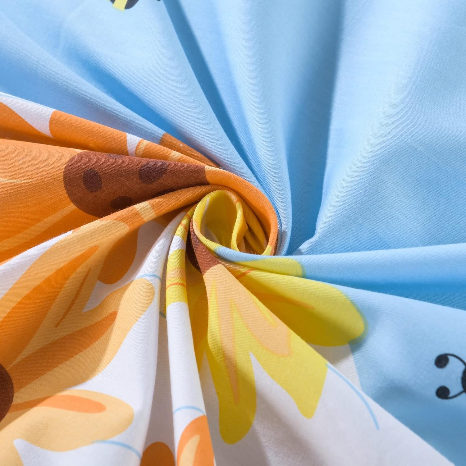 MarCielo SH018 – Sábana de cama para niños, de algodón, para niñas, adolescentes, niños, SH018 (individual), azul, VC_SH_TYH_T