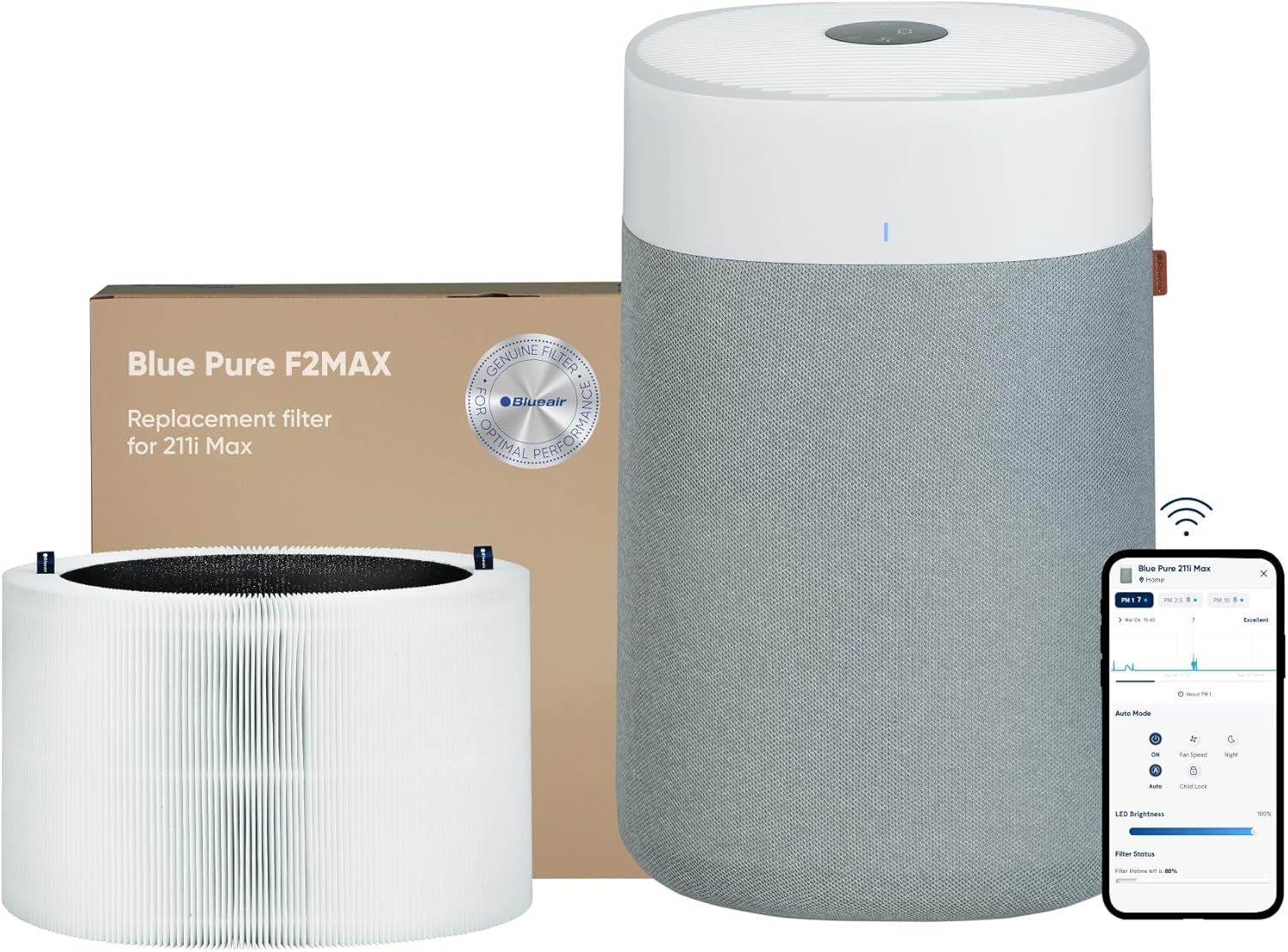 Paquete de purificadores de aire BLUEAIR para habitación grande en el hogar, purificadores de aire para dormitorio, purificadores de aire para