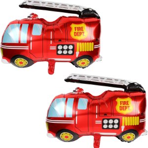 2 piezas Jumbo Camión de Bomberos Foil Mylar Globo Helio Grande Fiesta Cumpleaños Decoración Suministros Rojo 2 piezas Jumbo Camión de Bomberos Foil Mylar Globo Helio Grande Fiesta Cumpleaños Decoración Suministros Rojo