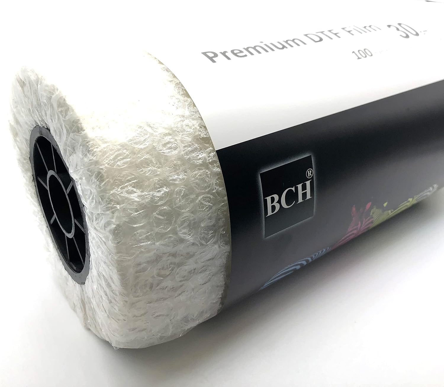 BCH Película de transferencia DTF de alta calidad, paquete de rollos para impresión directa a película, pelado en frío y caliente, ancho 11.8 in