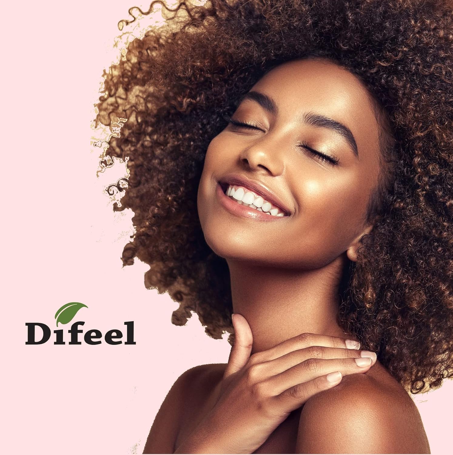 Difeel Mascarilla capilar de biotina para crecimiento y rizo, 12 onzas, mascarilla capilar para el crecimiento del cabello rizado