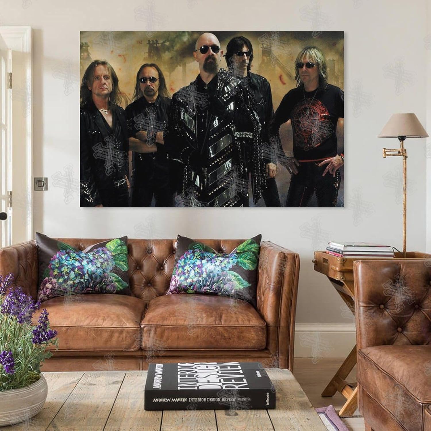 Póster de la banda de Judas-sacerdote Póster de lienzo para decoración de dormitorio, paisaje, oficina, San Valentín, cumpleaños, regalo, sin marco,