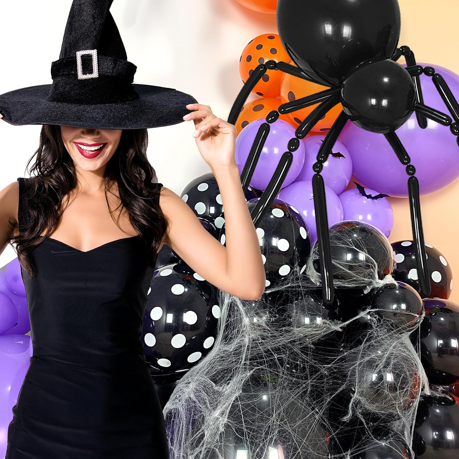 Kit de arco de guirnalda de globos de Halloween de 169 piezas, suministros de decoración de fiesta de Halloween, guirnalda de globos de Halloween de
