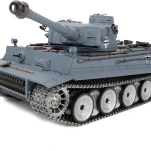 116 2.4ghz control remoto alemán tigre I gris color tanque adultos modelo juguete (actualizadorueda de carretera de metal y orugas y rueda dentada y 116 2.4ghz control remoto alemán tigre I gris color tanque adultos modelo juguete (actualizadorueda de carretera de metal y orugas y rueda dentada y