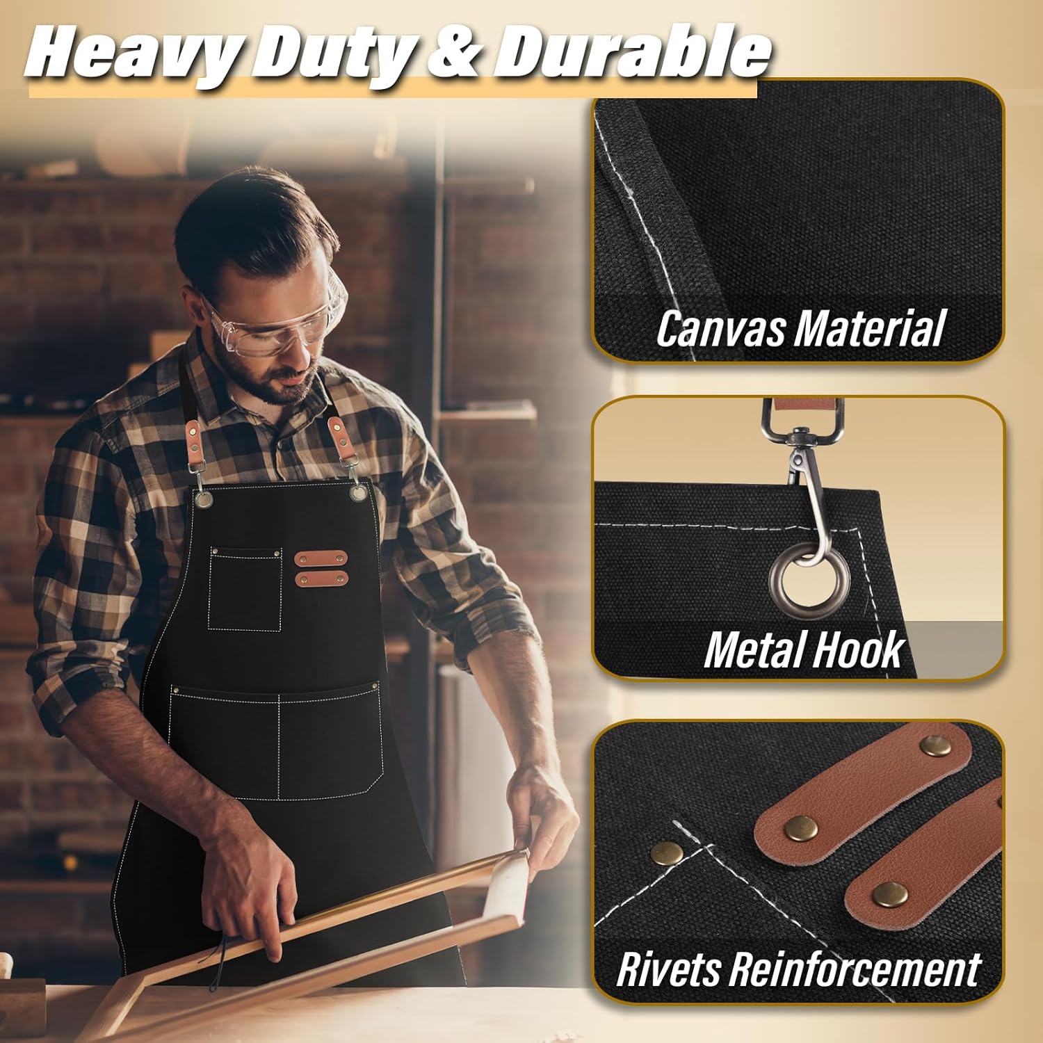 Delantal de cocina para hombres y mujeres, regalos del día de San Valentín para él, correa ajustable para el cuello, delantal de barbacoa, delantal