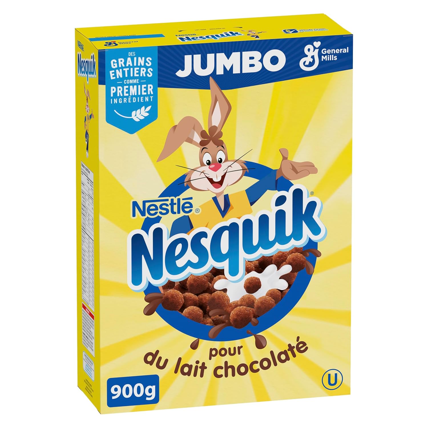 Nesquik Chocolate Cereal Jumbo, 900g32 oz., Importado de Canadá)
