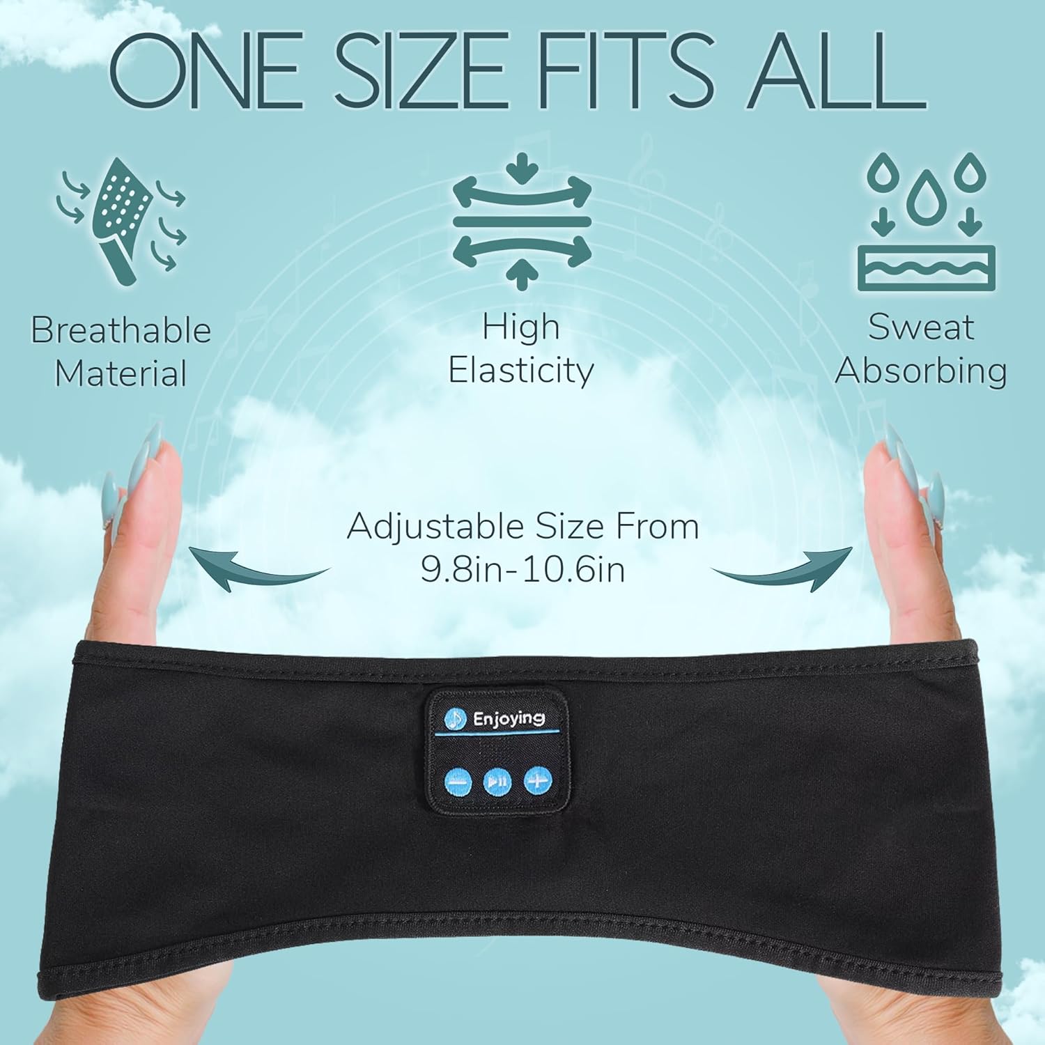 Steen – Auriculares Bluetooth para dormir, máscara inalámbrica Bluetooth para dormir con altavoces estéreo HD ultrafinos  Perfecto para dormir,