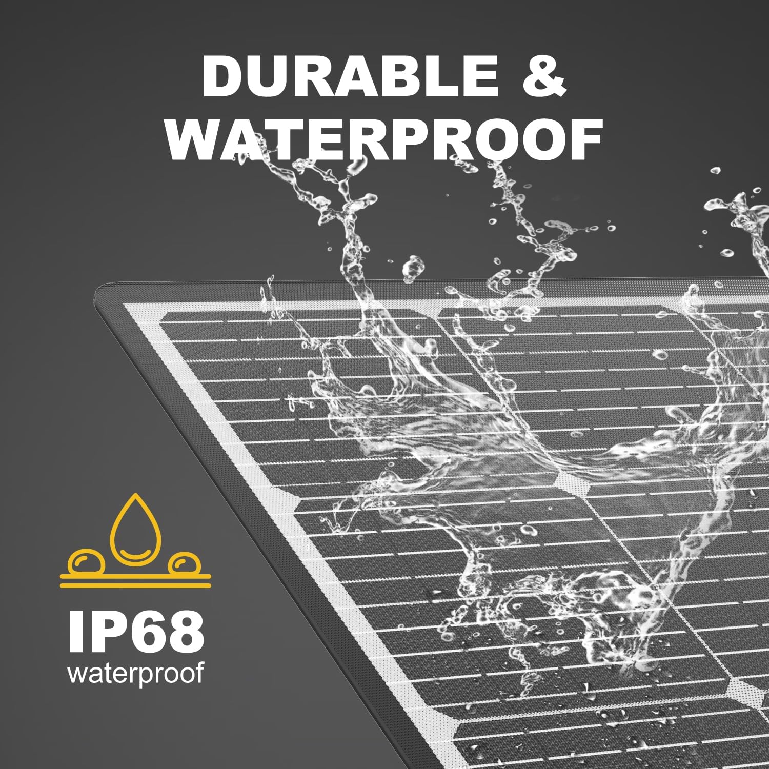 Togo POWER Paneles solares portátiles de 100 W, kit de panel solar IP65 plegable impermeable para JackeryBLUETTITOGO PowerECOFLOW, cargador de