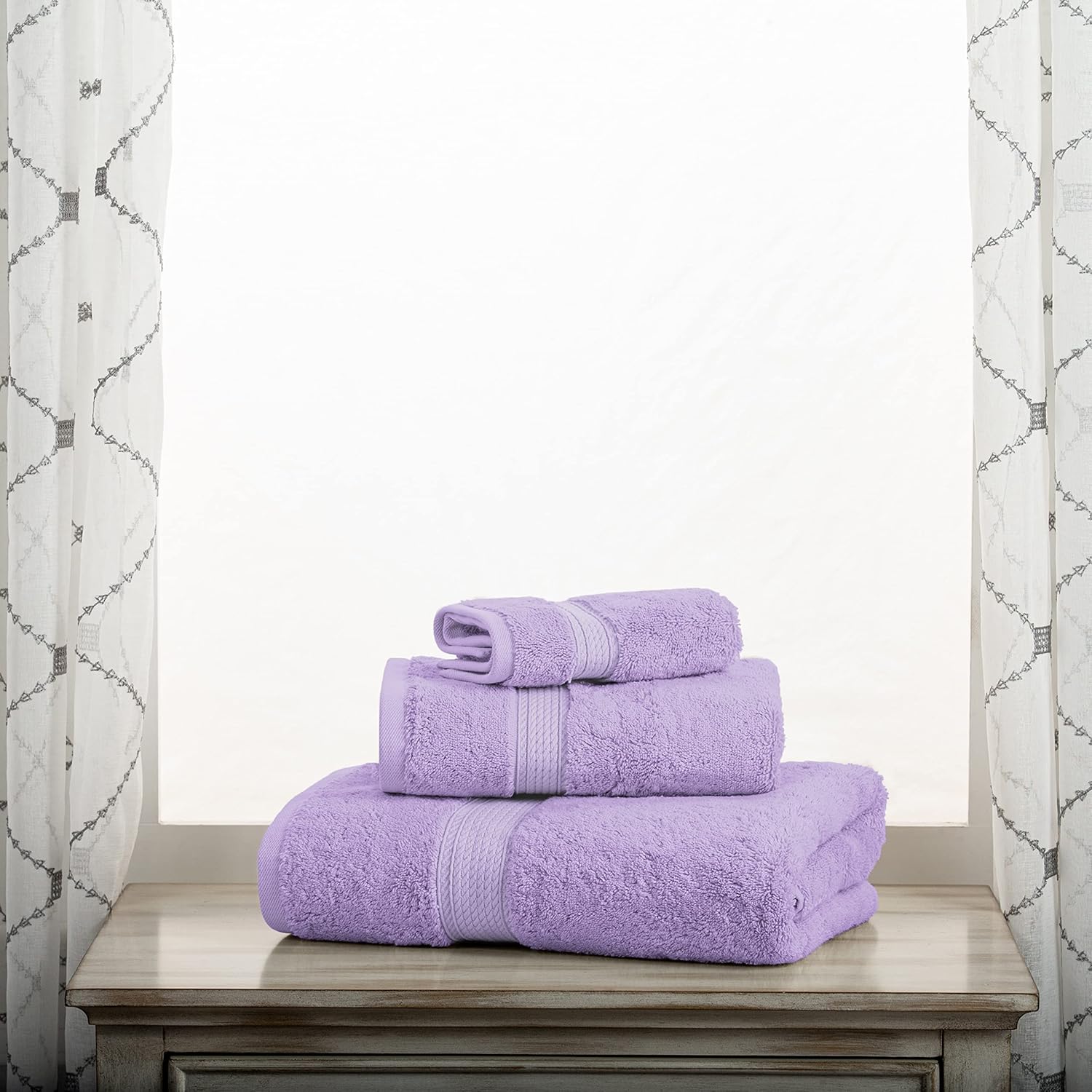SUPERIOR Madison TS – Juego de 3 toallas, color morado