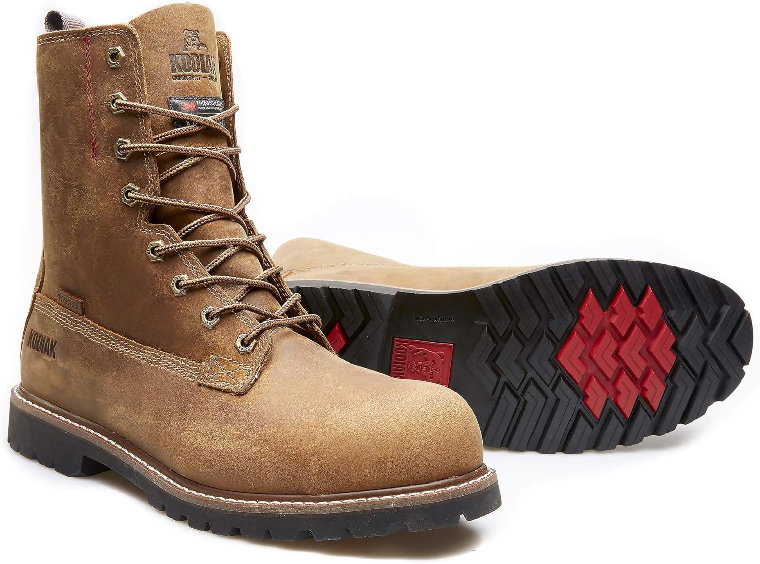 Kodiak Botas industriales impermeables McKinney de 8 pulgadas para hombre