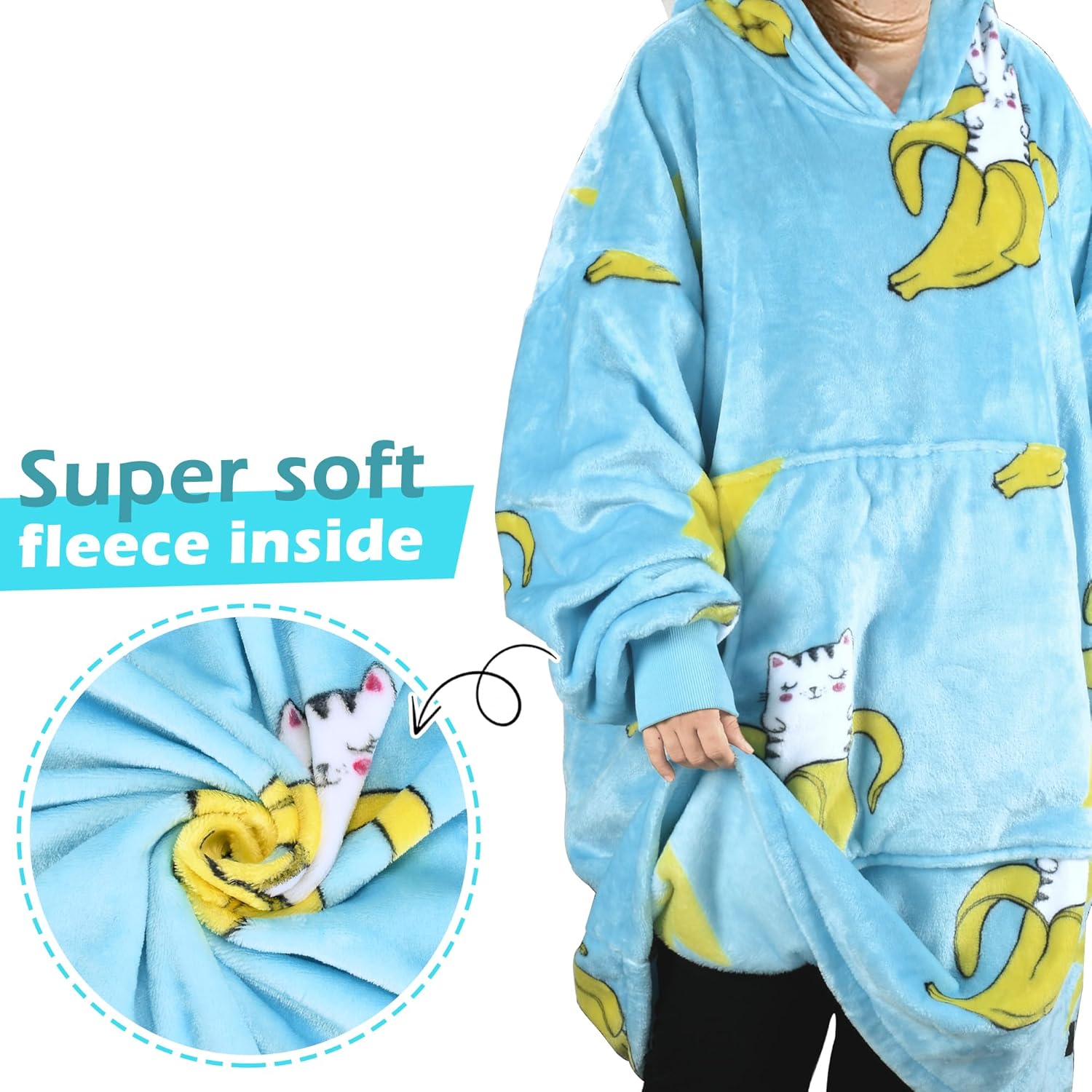 Catalonia Sudadera con capucha de gran tamaño, sudadera de forro polar con bolsillo frontal grande, para adultos, hombres y mujeres