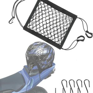 RACOONA Red de carga para motocicleta, red de carga para bicicleta, accesorios de automóvil, para almacenamiento de casco de motocicleta, red RACOONA Red de carga para motocicleta, red de carga para bicicleta, accesorios de automóvil, para almacenamiento de casco de motocicleta, red