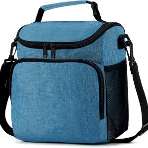 Lonchera para hombres, bolsa de almuerzo aislada para mujer con correa de hombro ajustable, bolsa enfriadora con soporte para bebidas para adultos, Lonchera para hombres, bolsa de almuerzo aislada para mujer con correa de hombro ajustable, bolsa enfriadora con soporte para bebidas para adultos,