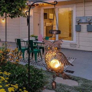 Campanillas de viento solares para exteriores, búho, mamá, esposa, linternas colgantes, decoraciones de Navidad, luces solares para exteriores, Campanillas de viento solares para exteriores, búho, mamá, esposa, linternas colgantes, decoraciones de Navidad, luces solares para exteriores,