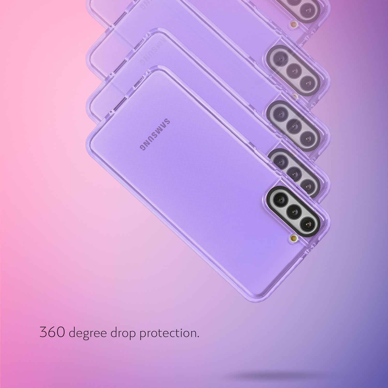 SteepLab Funda de barrera para Samsung Galaxy S21 Plus (pantalla de 6.7 pulgadas), funda absorbente de impactos con protección completa contra