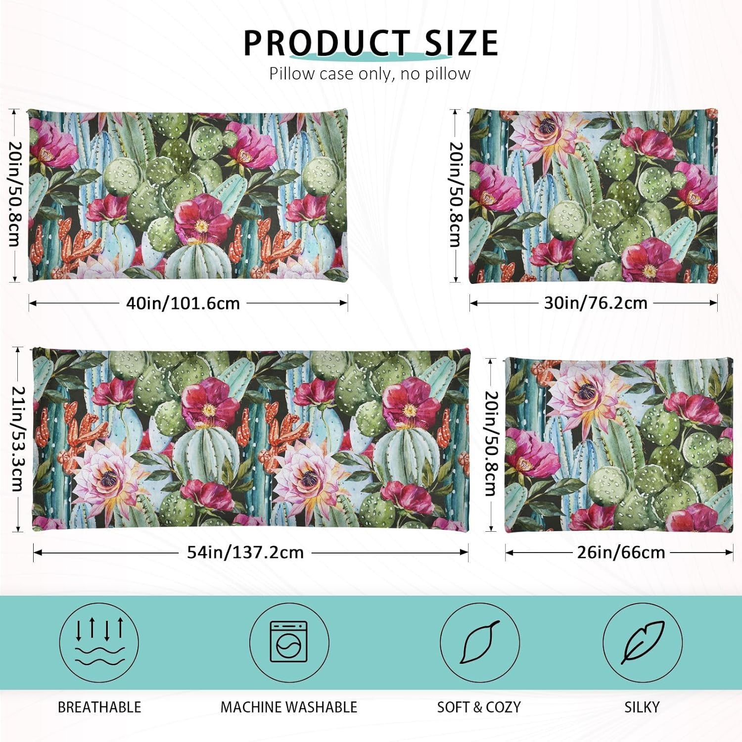 Fundas de almohada de terciopelo con diseño de cactus tropicales y suculentas, fundas de almohada suaves, fundas de cojín cómodas, almohadas