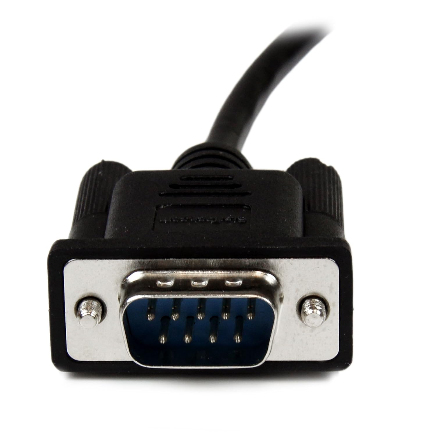 StarTech.com Cable de módem nulo serie DB9 RS232 negro de 3.3 ft FM – DB9 macho a hembra – Cable de módem nulo de 9 pines – 1 x DB9 (M), 1 x DB9