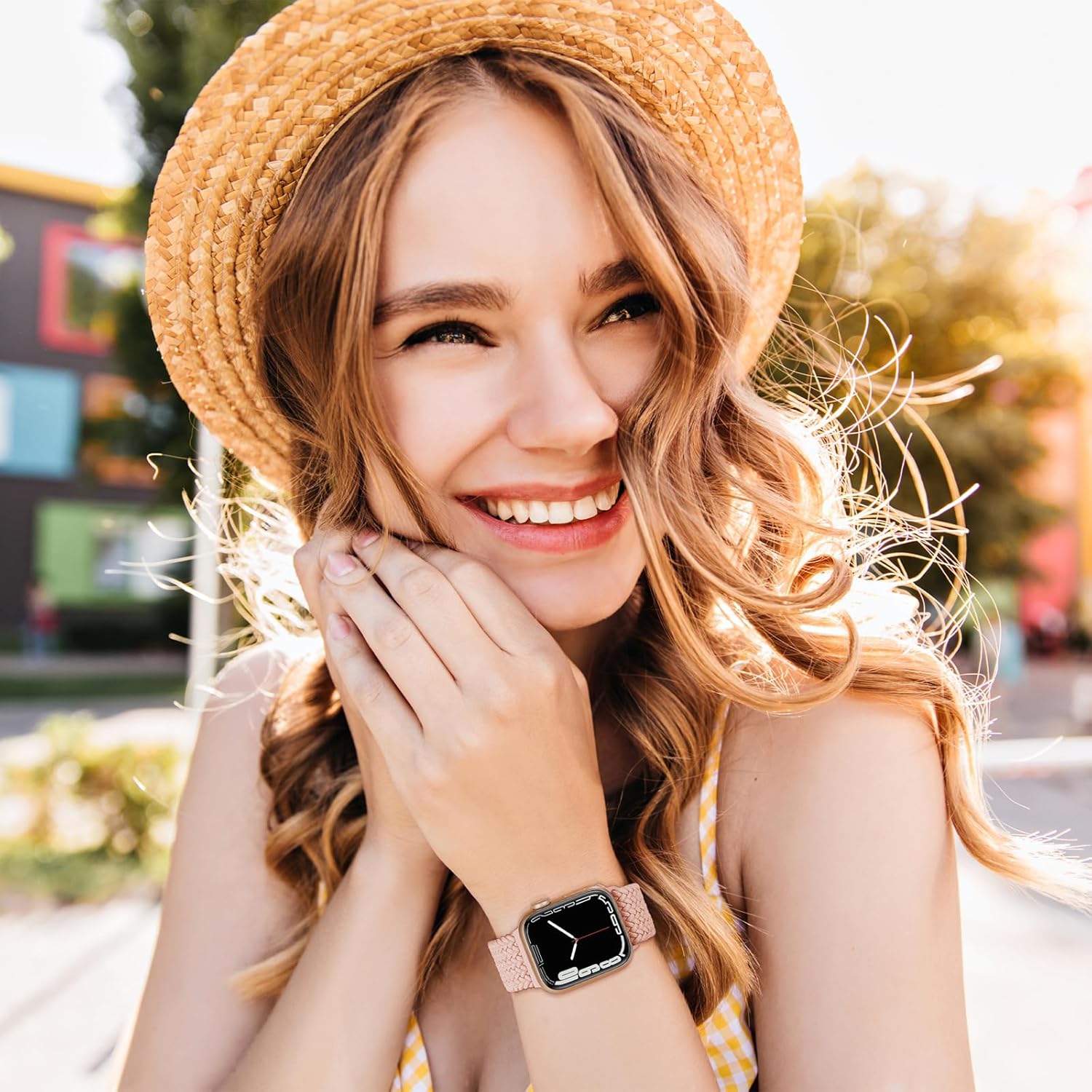 Braided Solo Loop Compatible with Apple Watch Band 38mm 40mm 41mm 42mm 44mm 45mm 49mm, Stretchy Straps Elastic Sport Wristbands for iphone iWatch