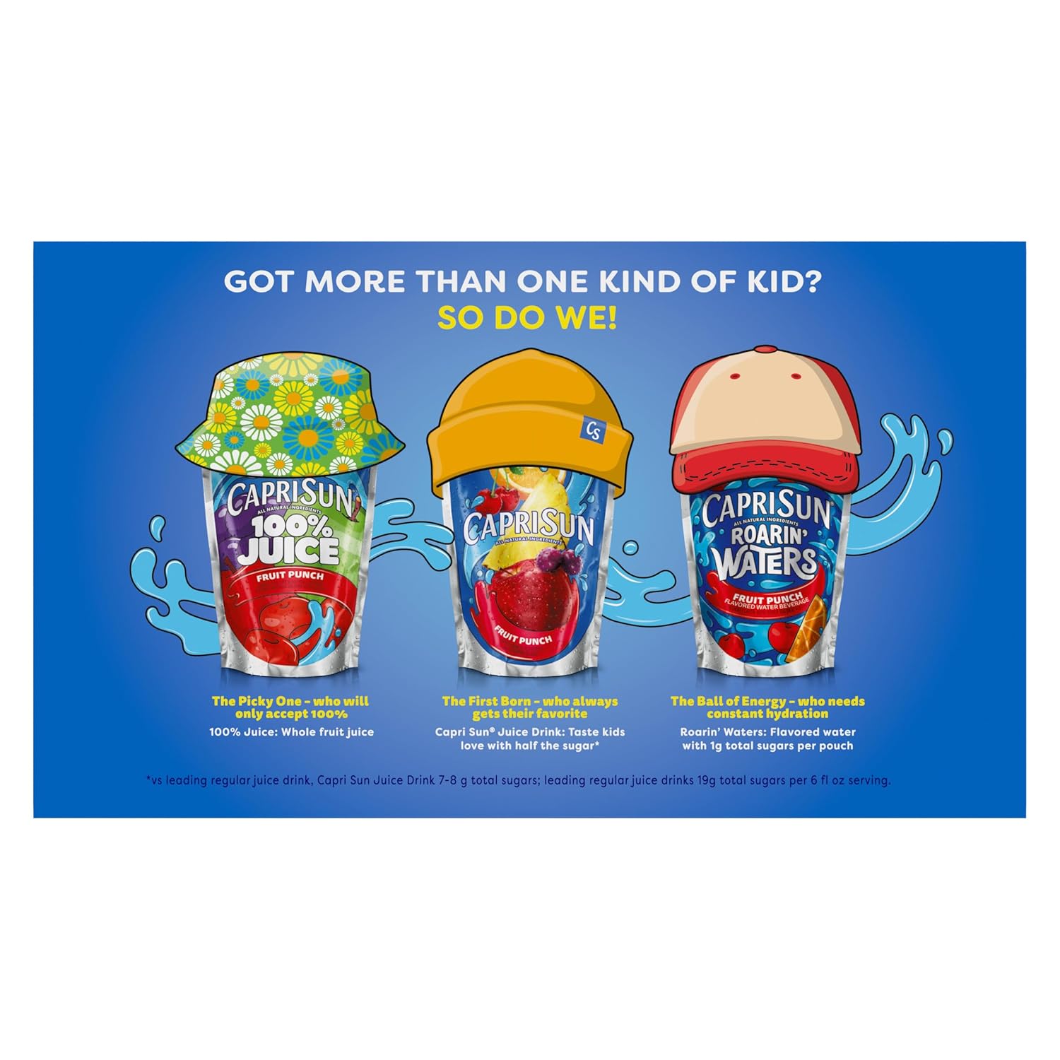 Capri Sun Wild Cherry – Mezcla de bebida de jugo para niños con sabor natural (caja de 10 unidades, bolsas de 6 onzas líquidas)