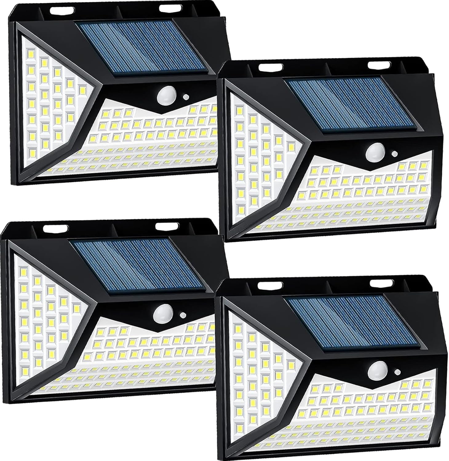 SUNNER THINKEN Luces solares para exteriores, inalámbricas, con sensor de movimiento, IP65, impermeables, 270, gran angular, 3 modos, 118 LED, para