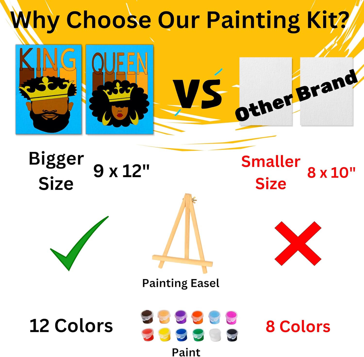 Kit de pintura y sorbo para adultos, kit de sorbo y pintura para la noche de cita de adultos, kit de pintura para parejas noche de cita, kits de