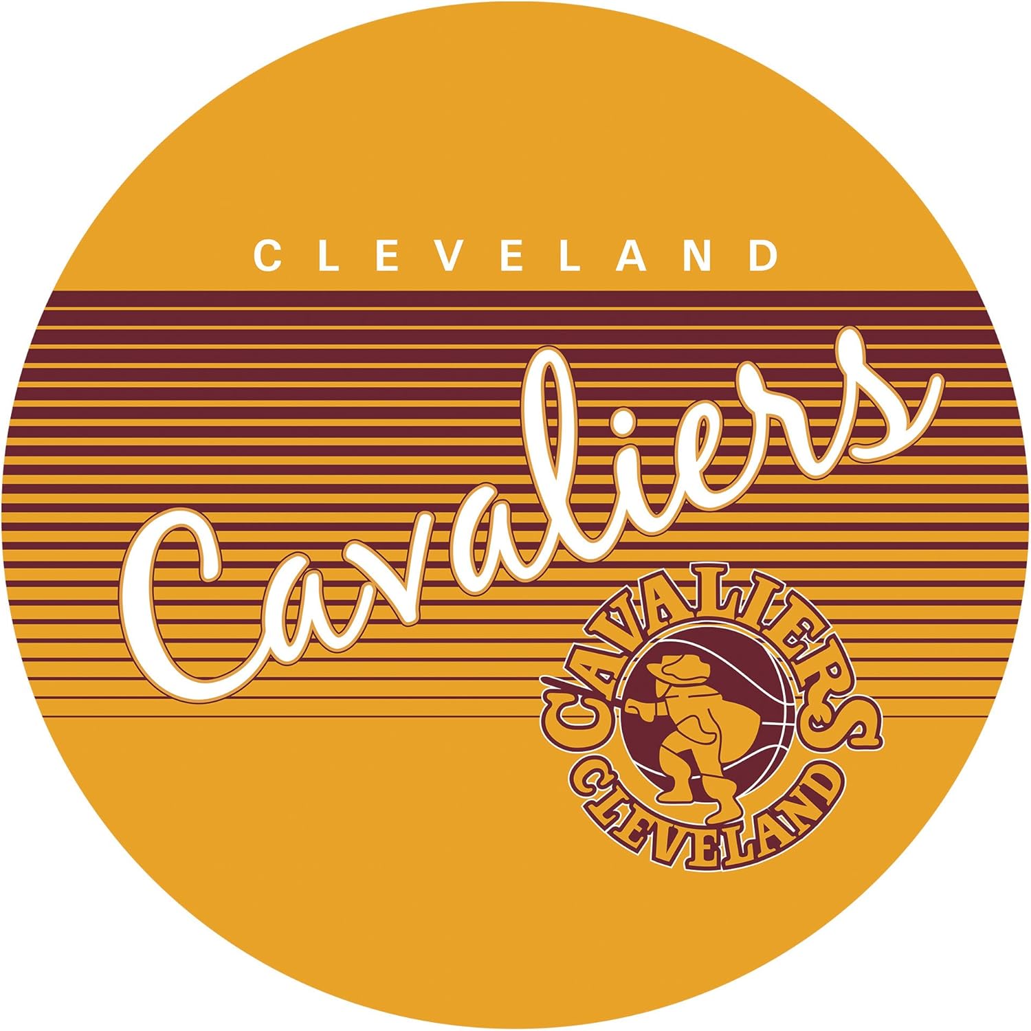 NBA Cleveland Cavaliers Hardwood Classics Taburete giratorio acolchado, tamaño único, cromado