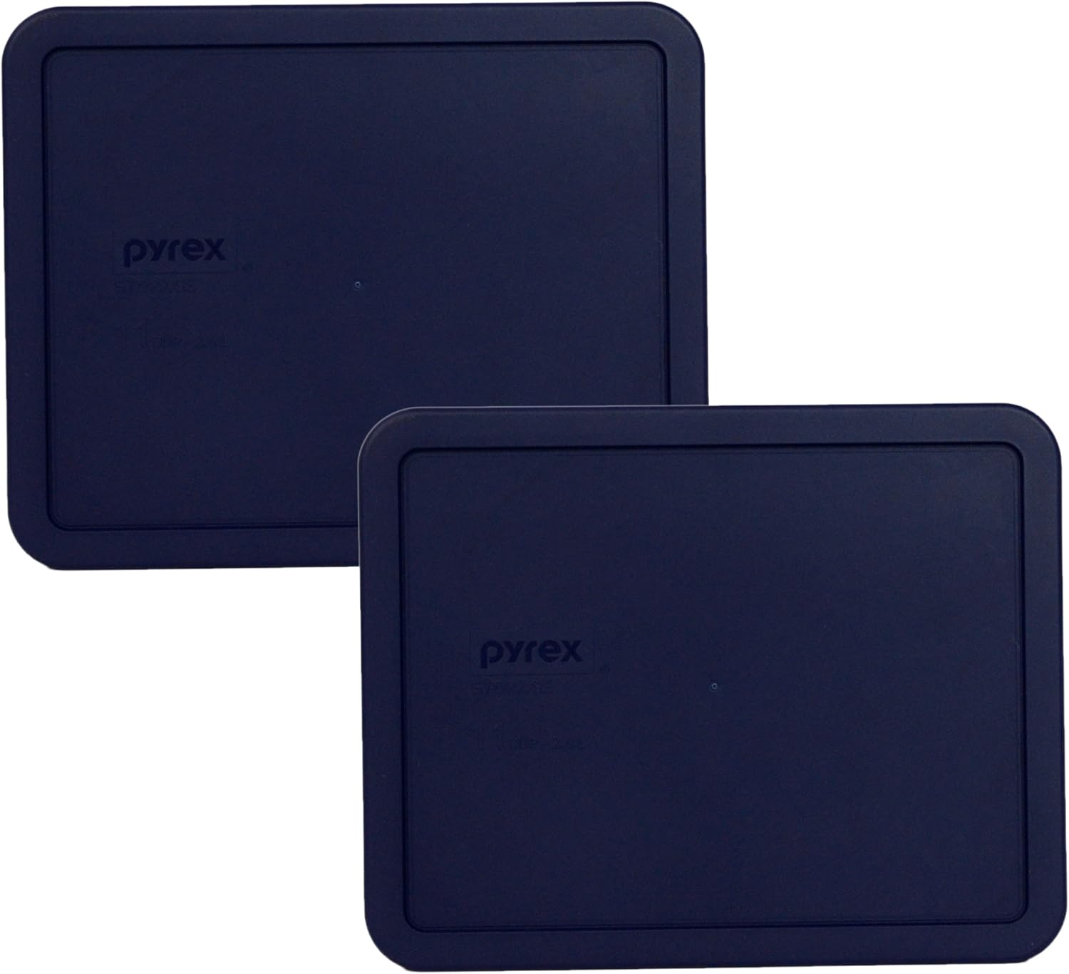 Pyrex Bundle – 2 Artículos 7212-PC Blue 11-Cup Dark Blue Tapas de almacenamiento de alimentos de plástico hechas en los Estados Unidos