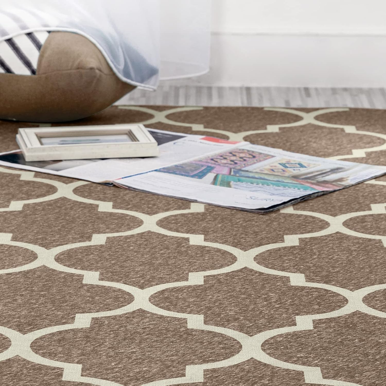 jinchan Alfombra marroquí de 2 x 3 pulgadas, alfombra de entrada, cocina, baño, alfombra geométrica, tapete suave para interiores, alfombra de