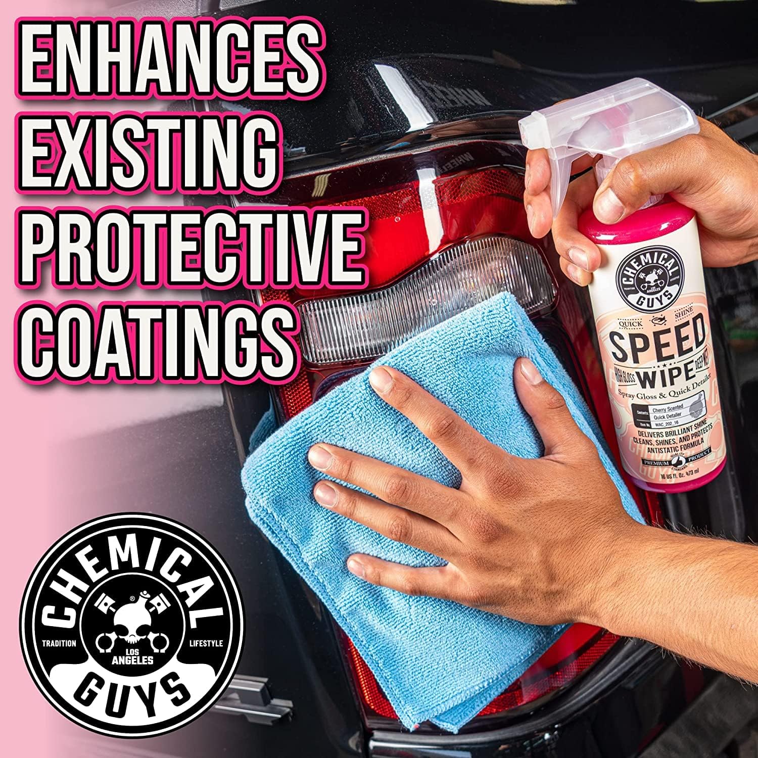 Chemical Guys CWS21216QDSW – Paquete de lavado de autos y detallador rápido – HydroSuds Ceramic Si02 Shine – Jabón de lavado de autos de alta