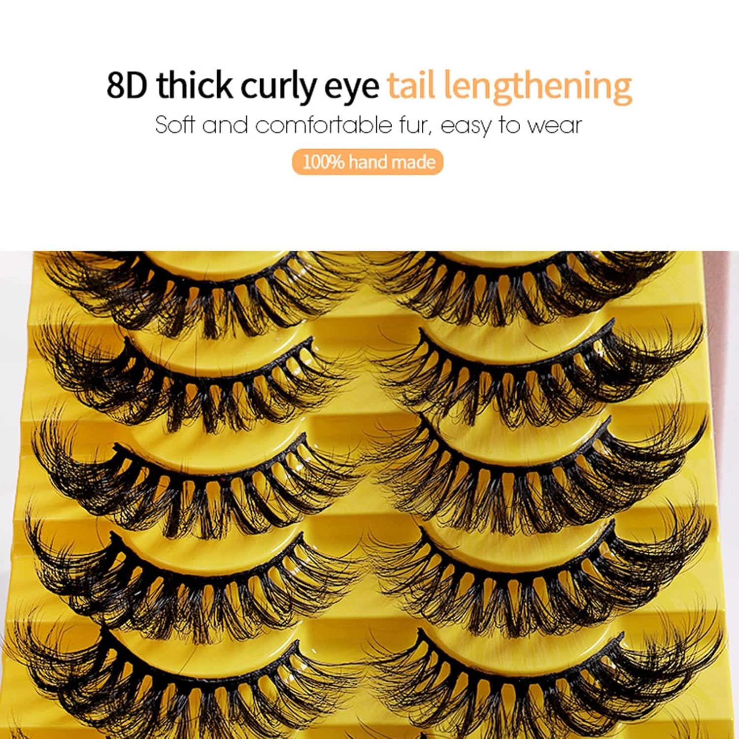 9 pares de pestañas postizas 3D naturales, suaves, gruesas, rizadas, dramáticas, largas, finas para disfrazarse, pestañas de belleza hechas a mano,