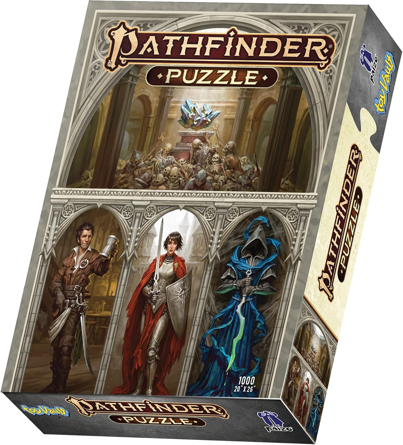 Toy Vault Pathfinder Juego Puzzle Lost Omens, rompecabezas de 1000 piezas de 20 x 26 pulgadas
