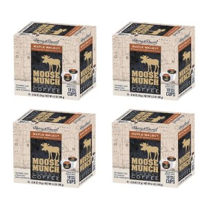 Moose Munch Café de porción individual de Harry & David, cajas de 418 unidades (72 unidades) (nuez de arcea) tostado medio Moose Munch Café de porción individual de Harry & David, cajas de 418 unidades (72 unidades) (nuez de arcea) tostado medio