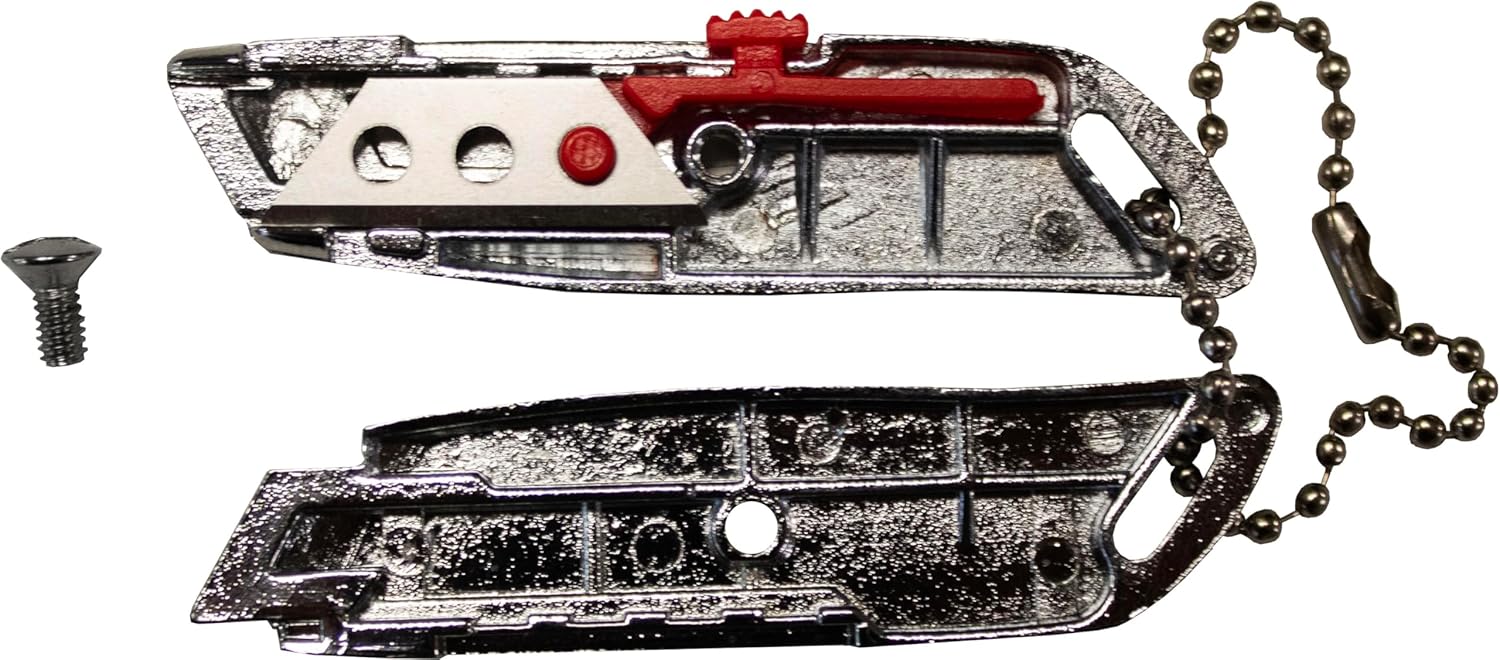 ALLWAY MK4 – Micro cuchillo retráctil cromado fundido a presión, 2-12″