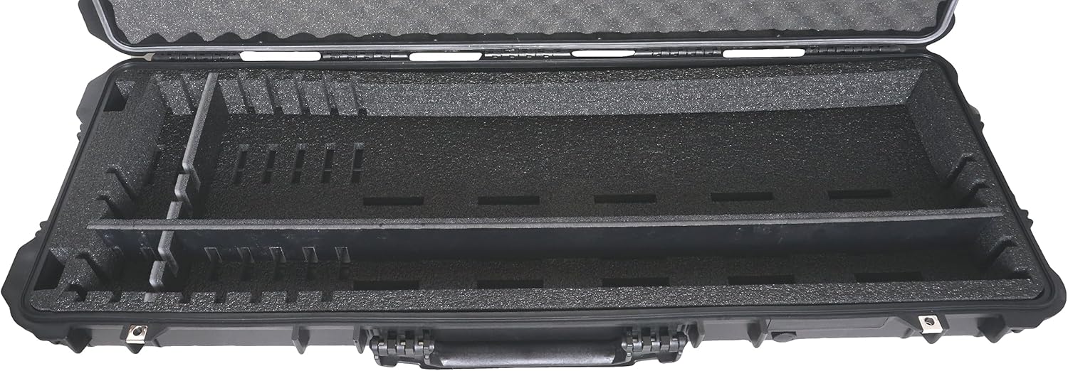 Case Club Funda de viaje para teclado 49-61 Note  Carcasa rígida, impermeable, a prueba de aplastamiento, con ruedas, funda de envío para teclados