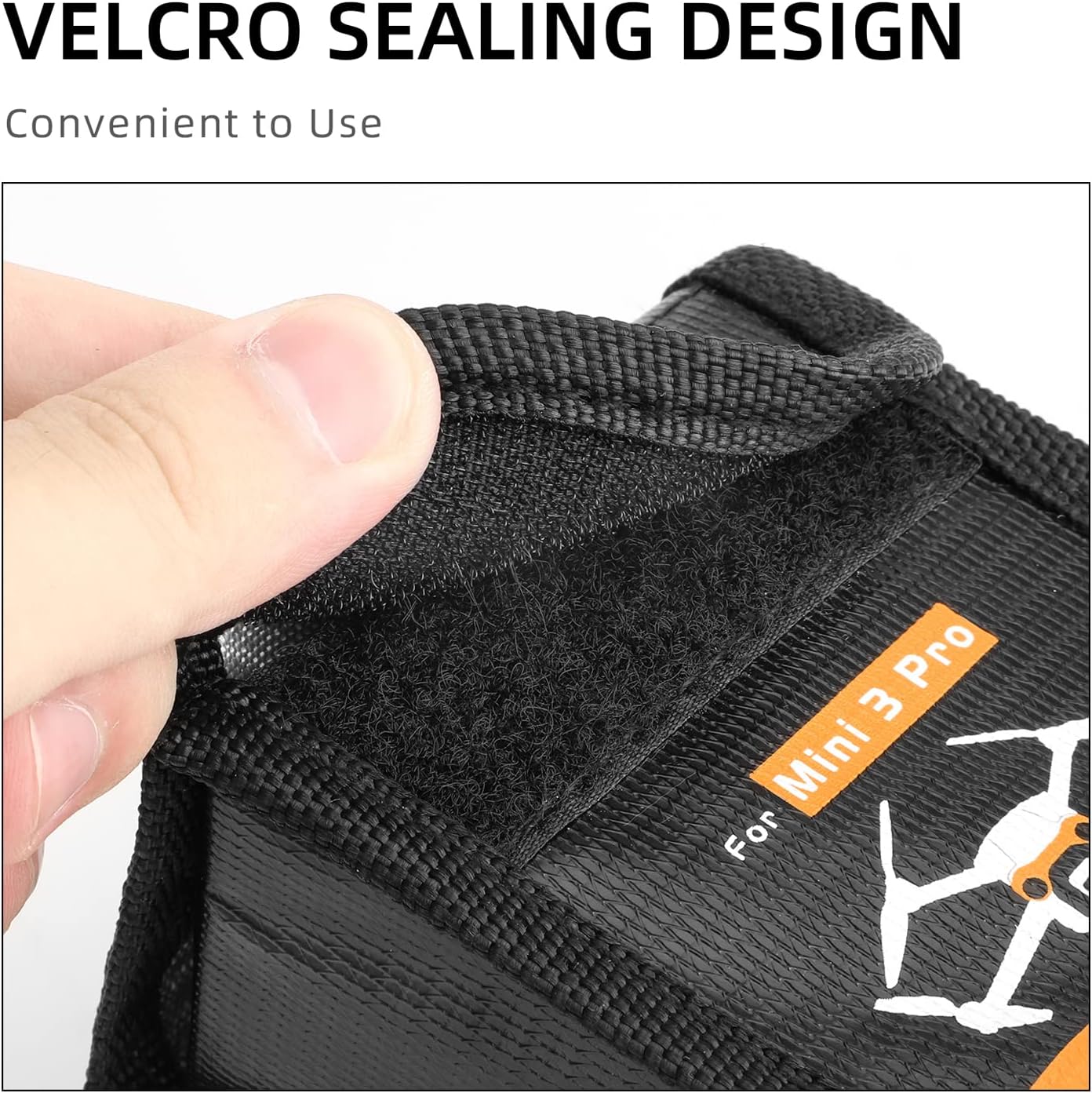 Anbee Lipo – Bolsa de seguridad para batería, bolsa de almacenamiento de seguridad ignífuga, compatible con DJI Mini 33 Pro RC Drone (grande, para