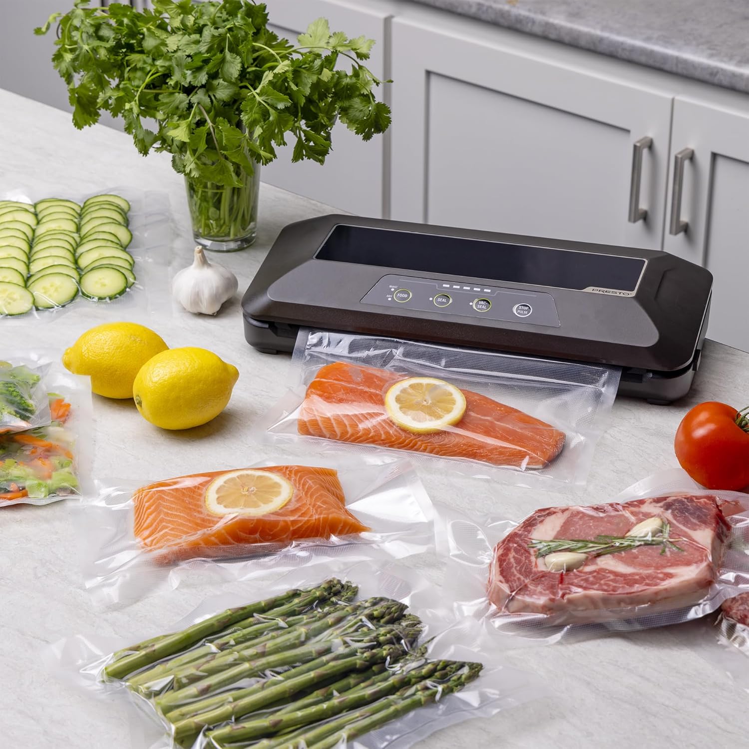 Presto 05622 FreshDaddy Sellador eléctrico automático al vacío