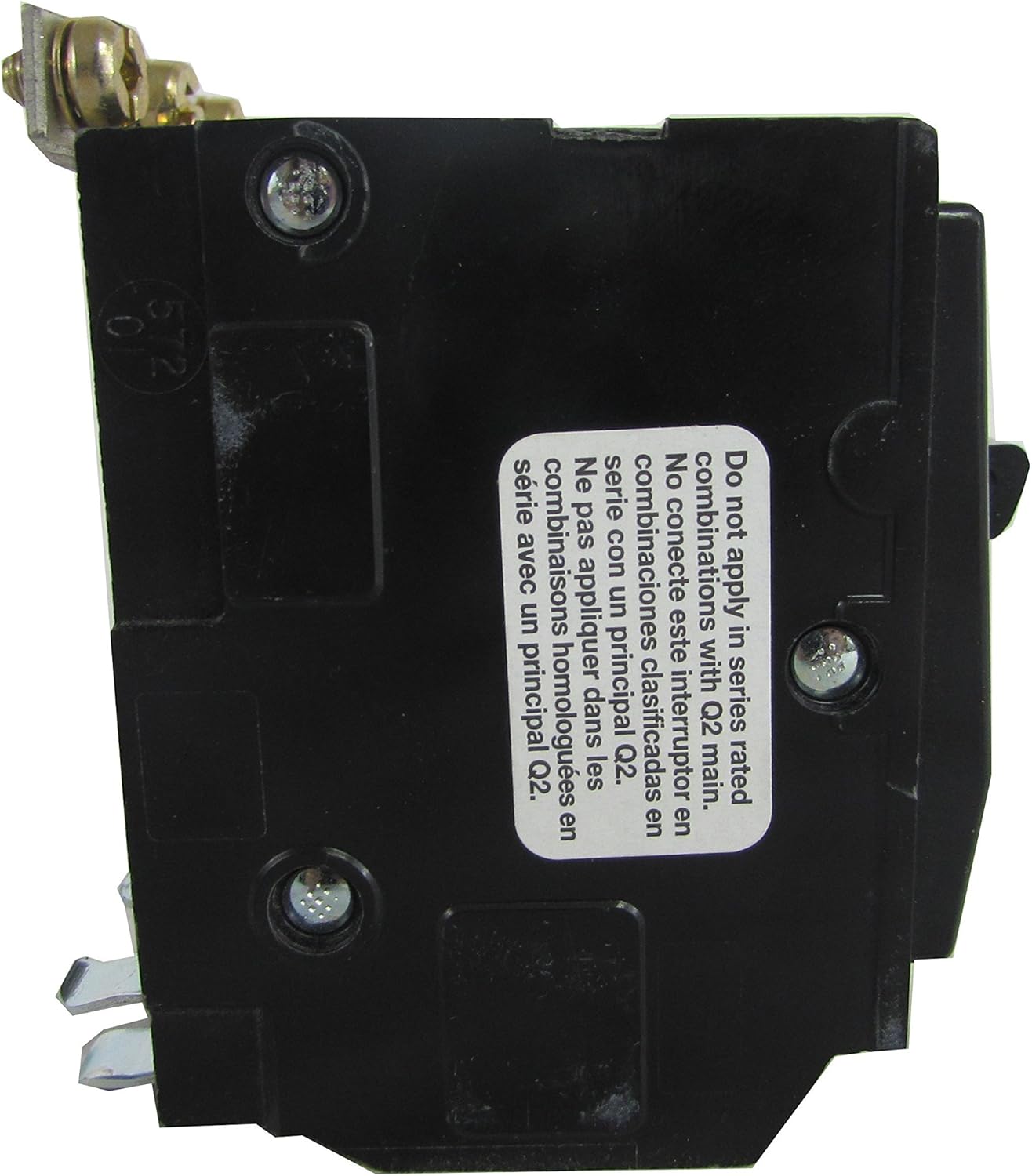 SCHNEIDER ELECTRIC Disyuntor de caja moldeada QOB360 de 240 voltios y 60 amperios en miniatura 600V 100A, color