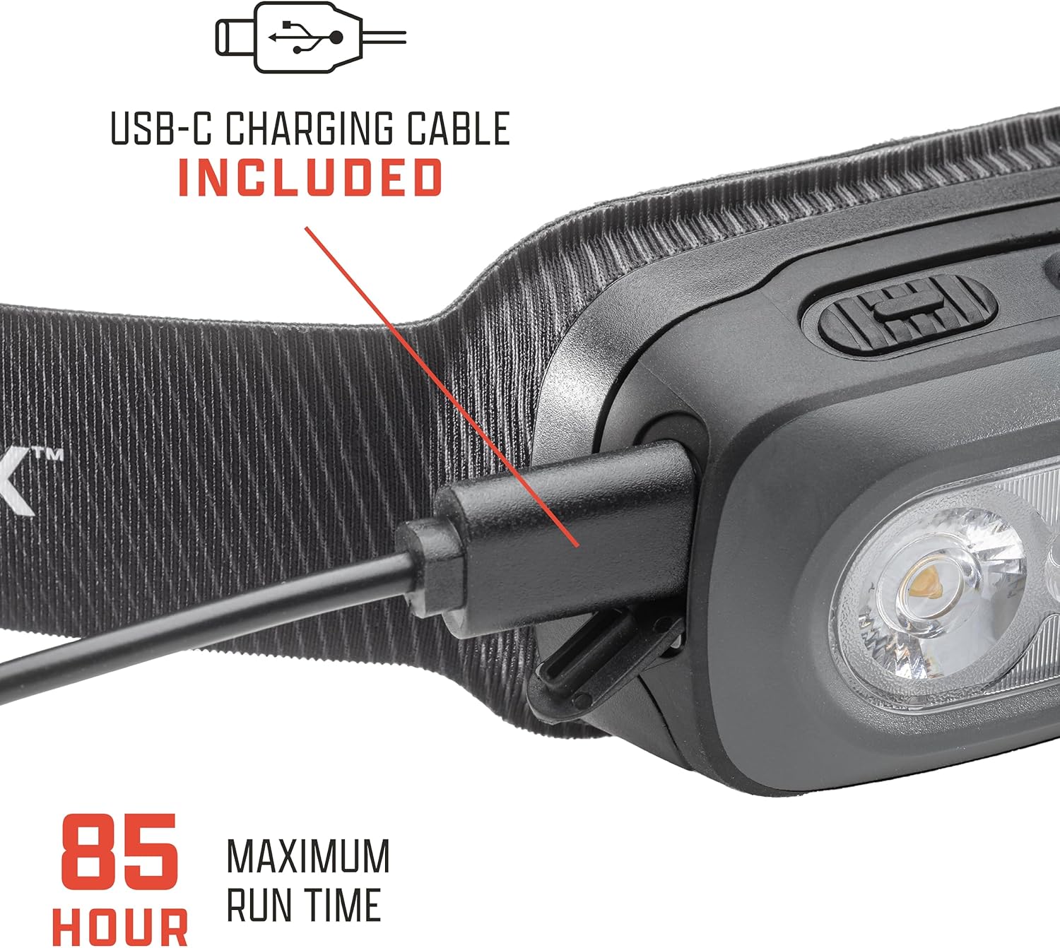 AMPEX Lámpara de cabeza, cómoda, impermeable, recargable con LED brillante, larga duración y modo rojo. Lámparas LED ideales recargables para uso en